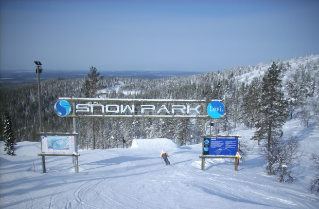 Snow park Levi