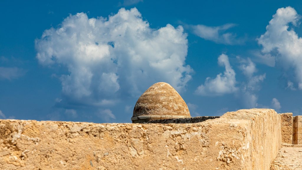 Fortezza-linnoituksen muuria ja kupoli Rethymnossa